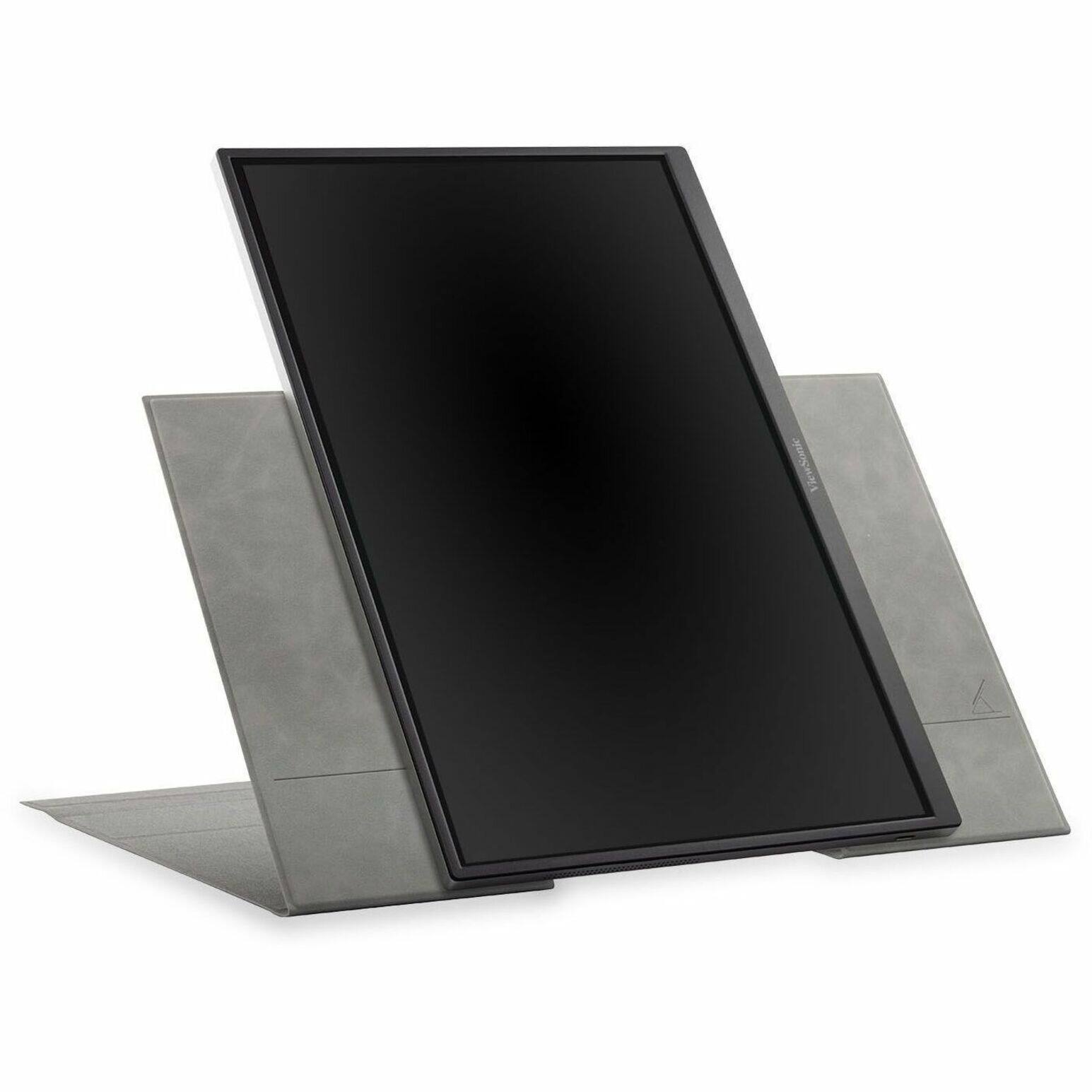 Alt View 17. ViewSonic - VG1656N 16" IPS LCD 1200P Wireless Portable Monitor (USB-C) - Black.