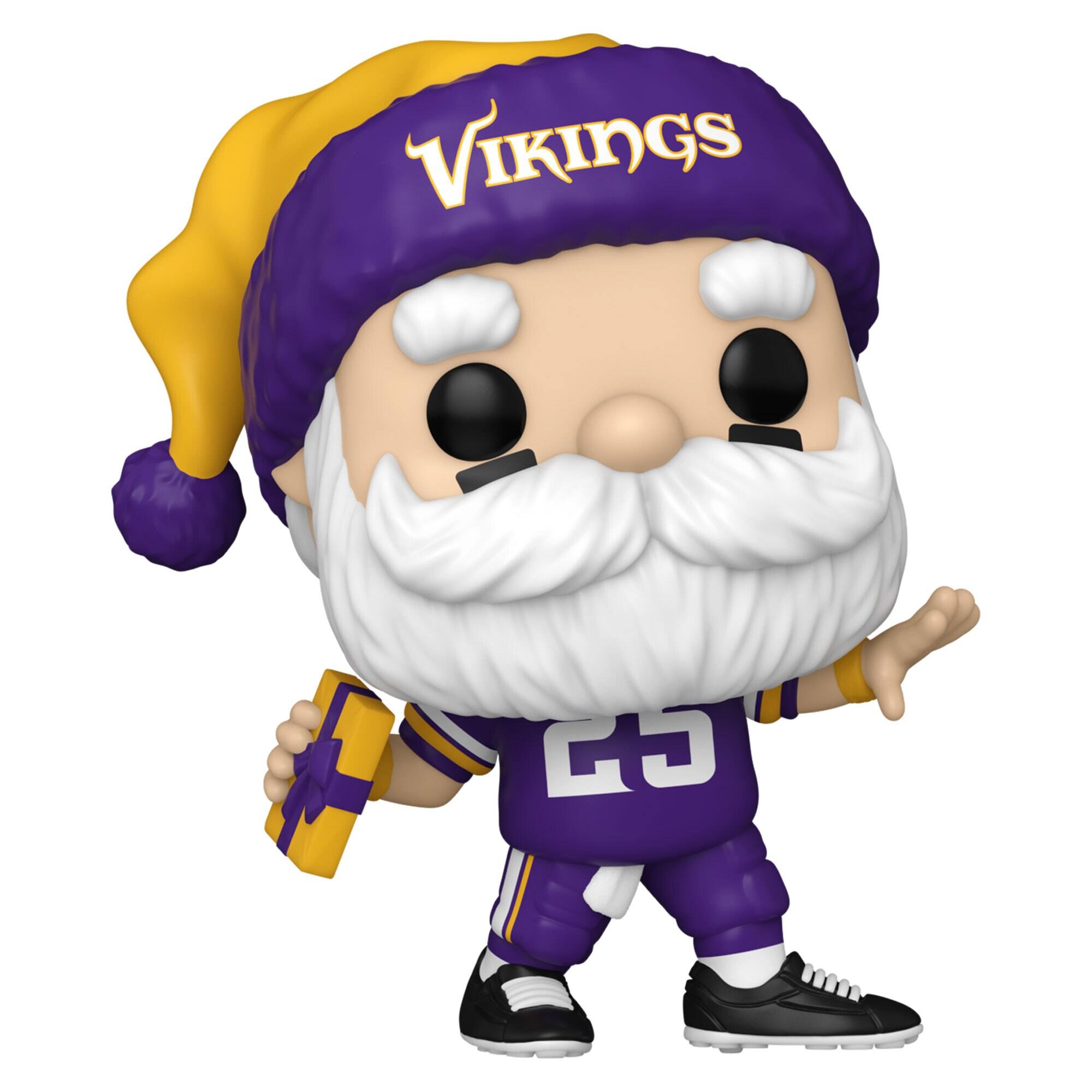 Alt View 2. Funko - Minnesota Vikings Santa Funko Pop! 2024 Exclusive Vinyl Figure - Multicolor.