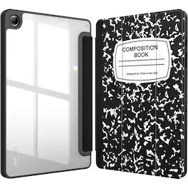 Kitcheniva - Protective Cover For Samsung Galaxy Tab A9 Plus 11 Inch - Black and White