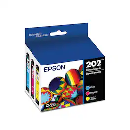 Epson - 202 Claria Ink Standard Capacity Color Combo Pack (T202520-S) - Cyan/Magenta/Yellow