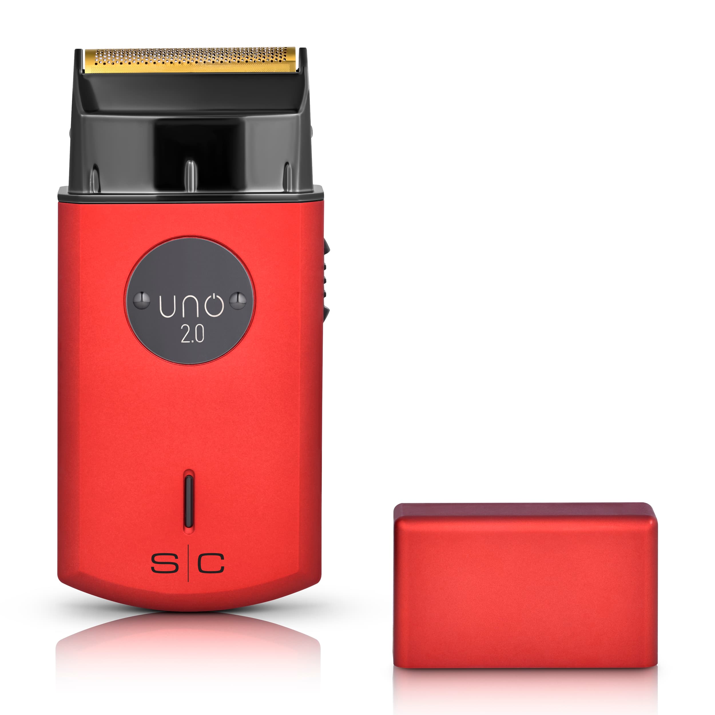 StyleCraft - Uno 2.0 Travel Sized Single Foil Shaver with High Torque Motor, USB Rechargeable - Red