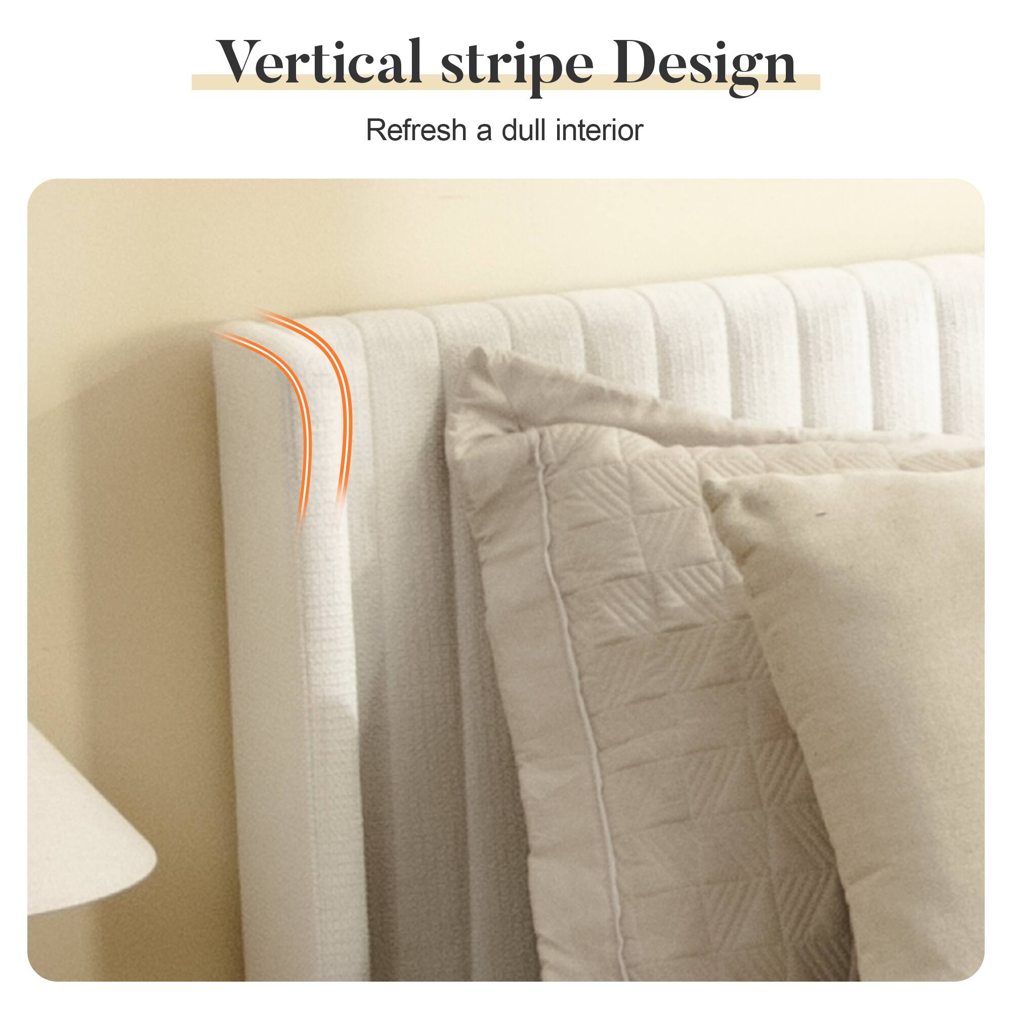 Vertical stripe Design  
Refresh a dull interior