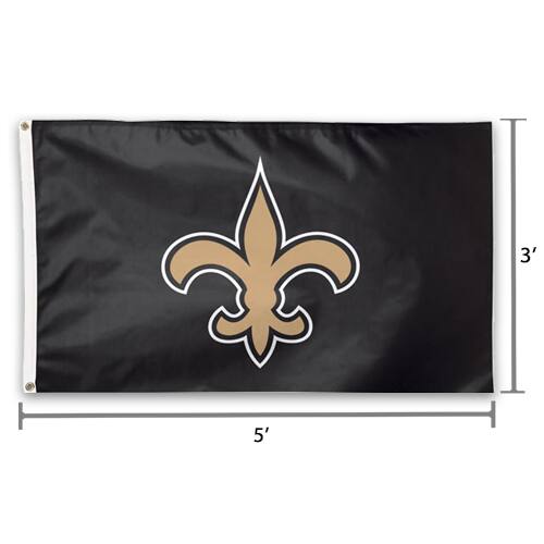 Alt View 1. WinCraft - New Orleans Saints Deluxe 3' x 5' Flag - Multicolor.