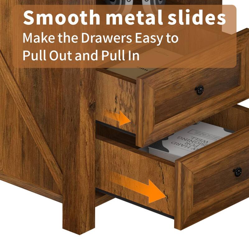 Smooth metal slides  
Make the drawers easy to pull out and pull in