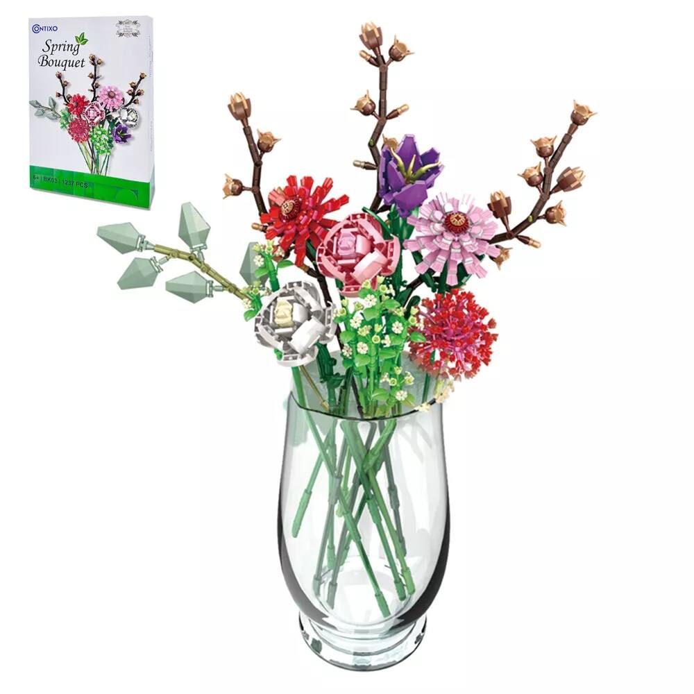 Contixo - Spring Bouquet Collection Building Block Set