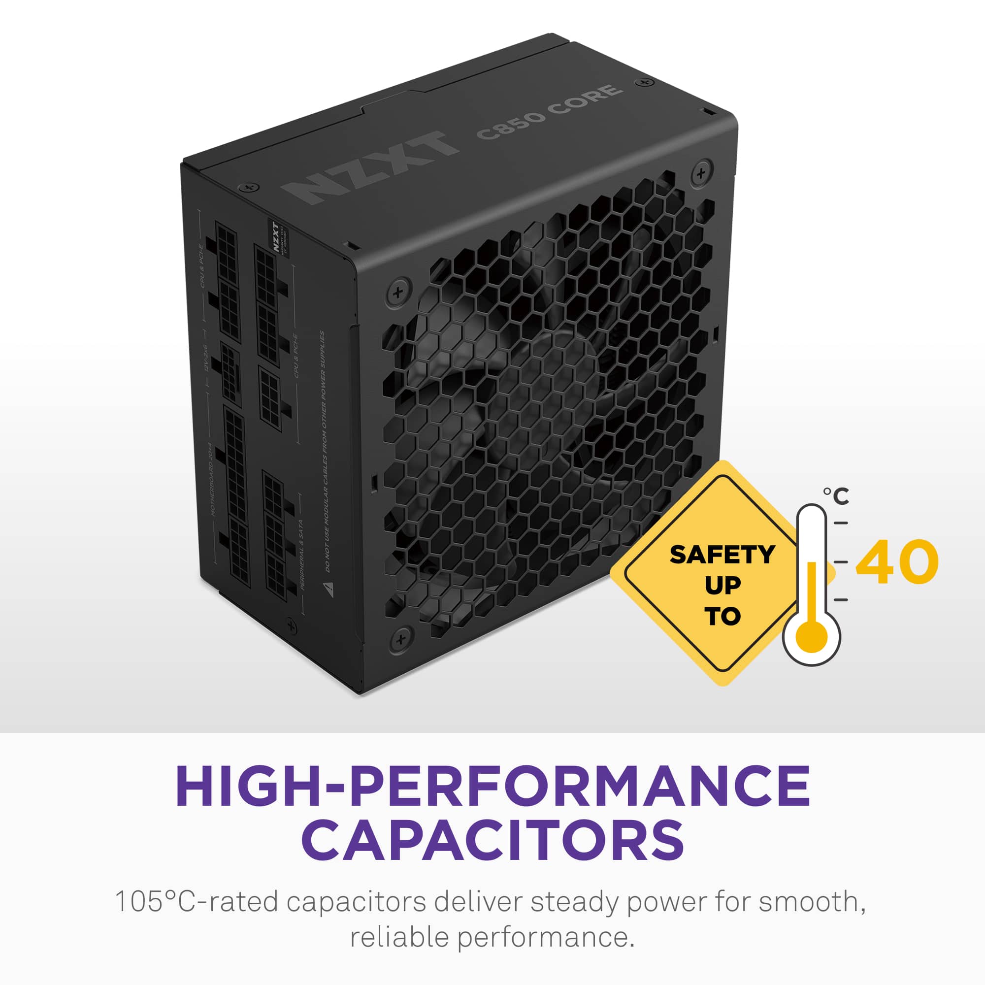 NZXT Gold Core 850W ATX 3.1 / PCIE 5.1 80 Plus Gold Cybenetics