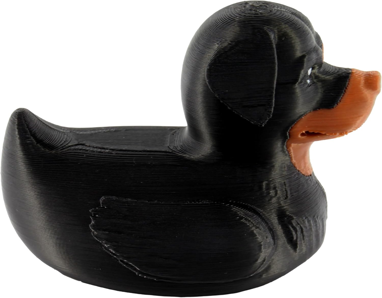 Left. JuzToys - Rottweiler Duck Figurine, 4x4 Ducking, Fun Car Dashboard Accessory, Unique Dog Figure Gifts, Ducks for Cars by PowerTRC - Black.