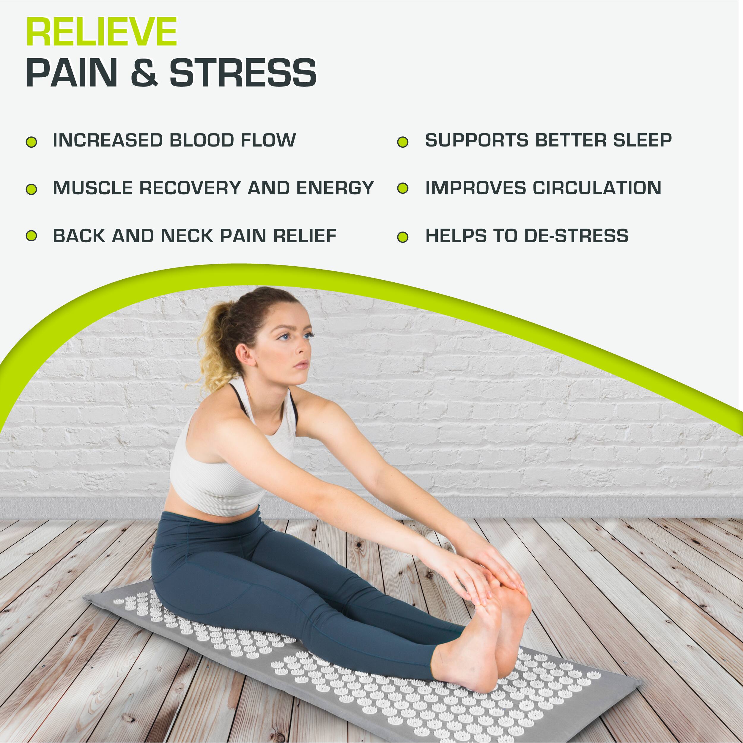 RELIEVE PAIN & STRESS

- INCREASED BLOOD FLOW
- MUSCLE RECOVERY AND ENERGY
- BACK AND NECK PAIN RELIEF
- SUPPORTS BETTER SLEEP
- IMPROVES CIRCULATION
- HELPS TO DE-STRESS
