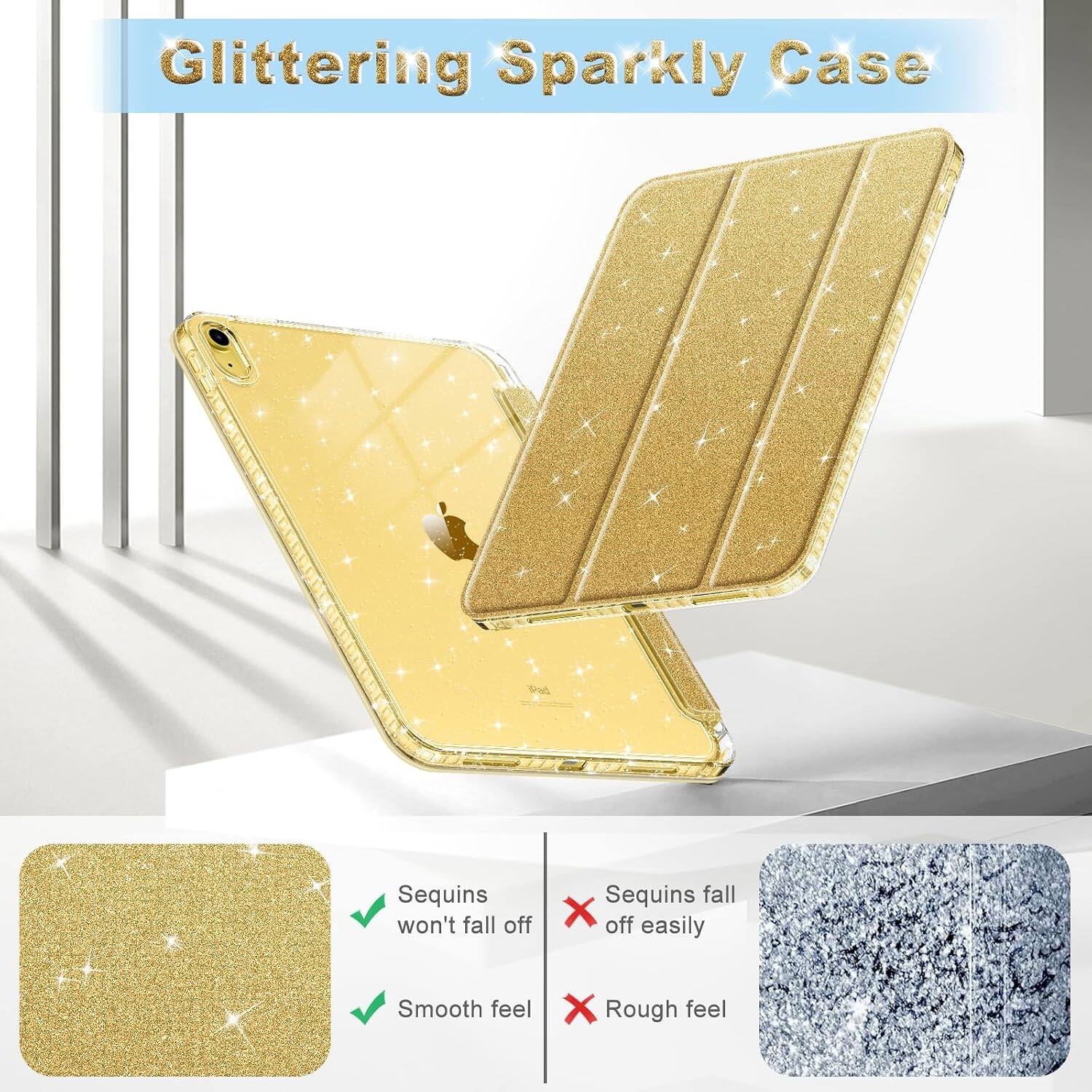 Glittering Sparkly Case

- Sequins won't fall off
- Sequins fall off easily
- Smooth feel
- Rough feel