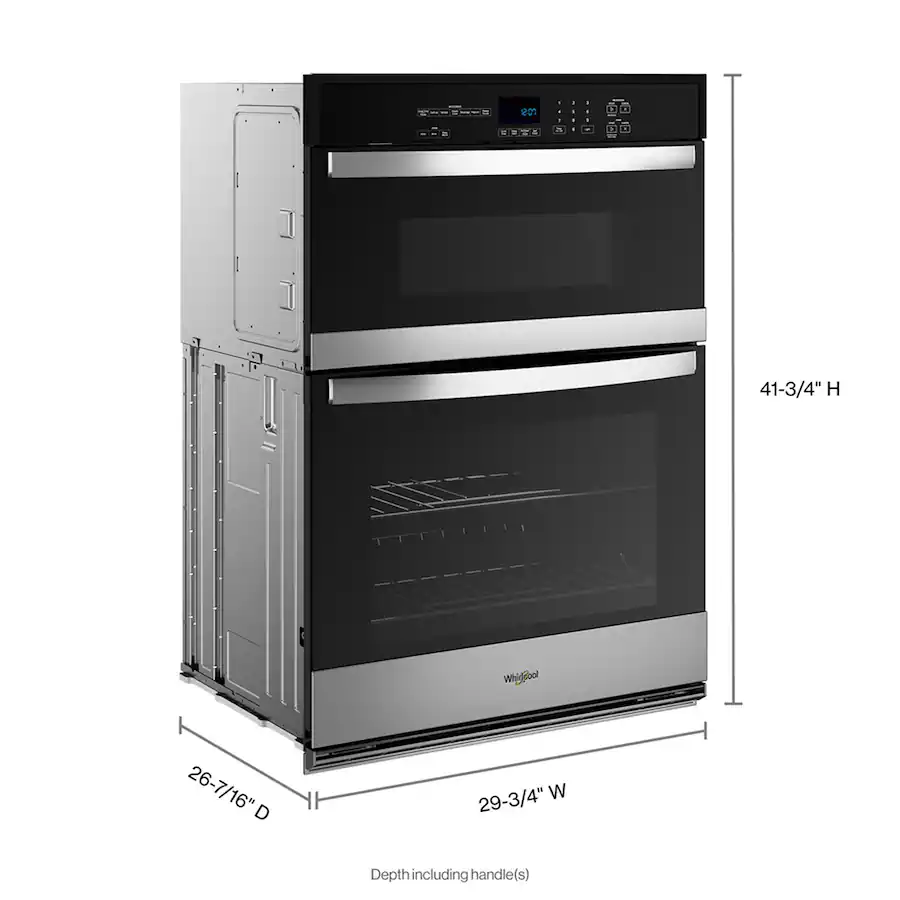 Best Self Values Whirlpool 30 inch 6.4 Total Cu. Ft. Combo Self Cleaning Wall Oven ...