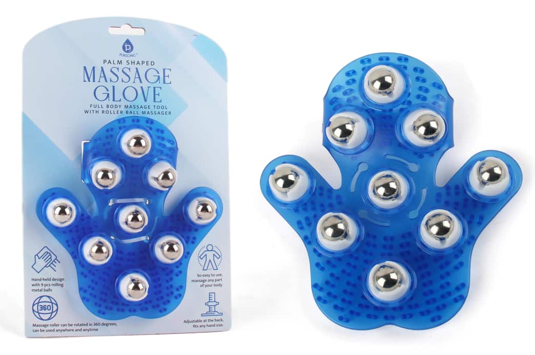 Photos - Massager Palm Pursonic -  Shaped Massage Glove - Blue HMG1250 