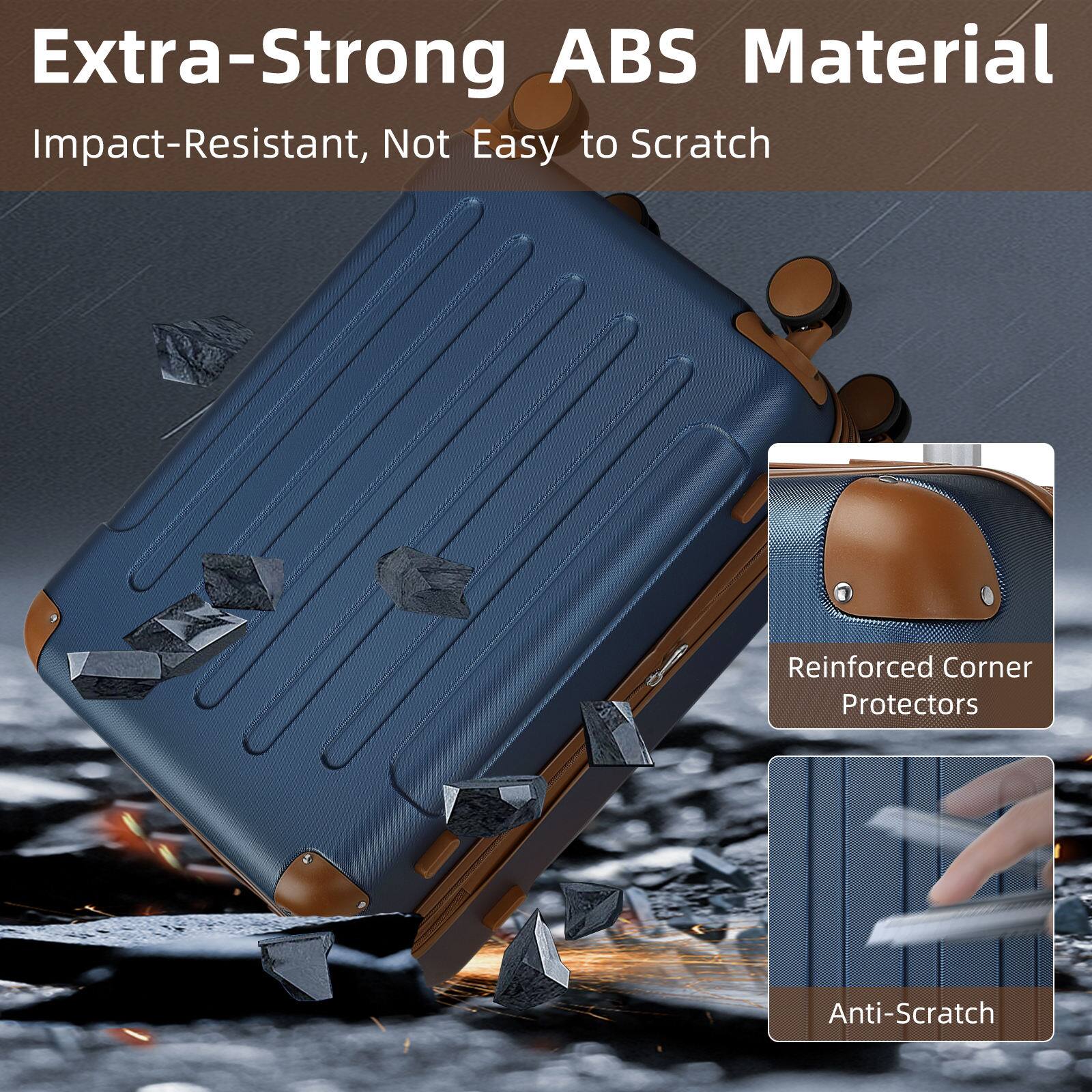 Extra-Strong ABS Material  
Impact-Resistant, Not Easy to Scratch  

Reinforced Corner Protectors  

Anti-Scratch