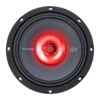 Front. Memphis Car Audio - Memphis Audio SRXP82WTV2 SRX Pro 8" 175w 4ohm 2 way Coaxial Speakers - Sold Individually - Black/Gray.