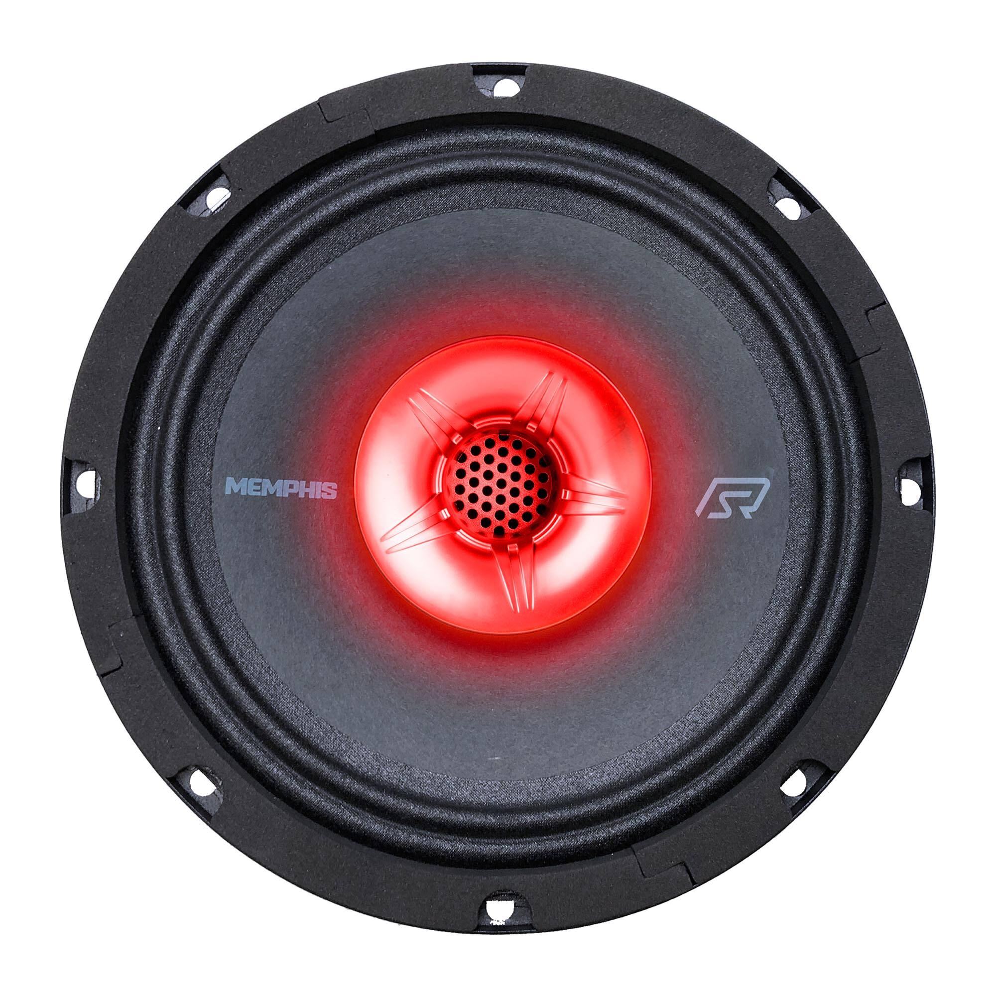 Front. Memphis Car Audio - Memphis Audio SRXP82WTV2 SRX Pro 8" 175w 4ohm 2 way Coaxial Speakers - Sold Individually - Black/Gray.