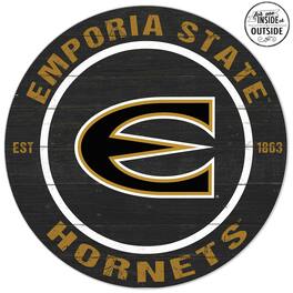 Jardine - Emporia State Hornets 20'' x 20'' Indoor/Outdoor Team Color Circle Sign - Gold