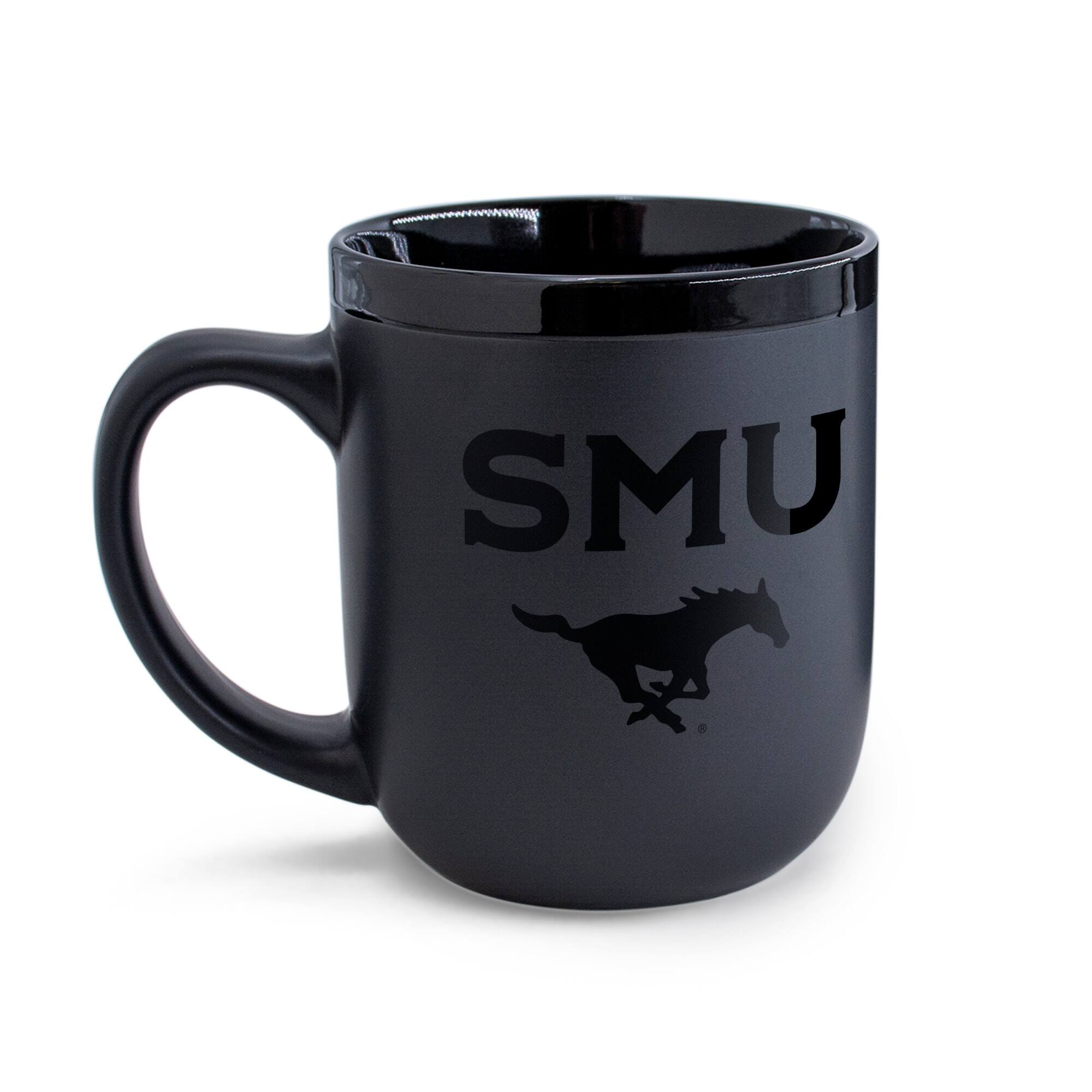 Alt View 1. WinCraft - SMU Mustangs 17oz. Ceramic Mug - Black.