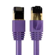 Front. Cables Direct Online - Cat8 Ethernet Cable 35FT, 40Gbps High-Speed RJ45 Shielded Copper Cord for Router, PC & Gaming - Purple.