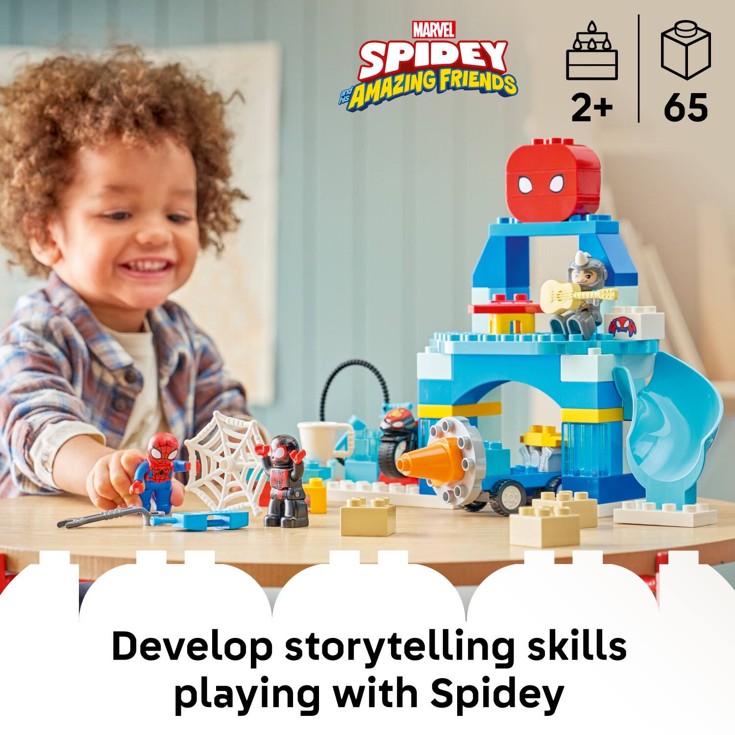 MARVEL SPIDEY AMAZING FRIENDS  
2+ 65  
Develop storytelling skills playing with Spidey