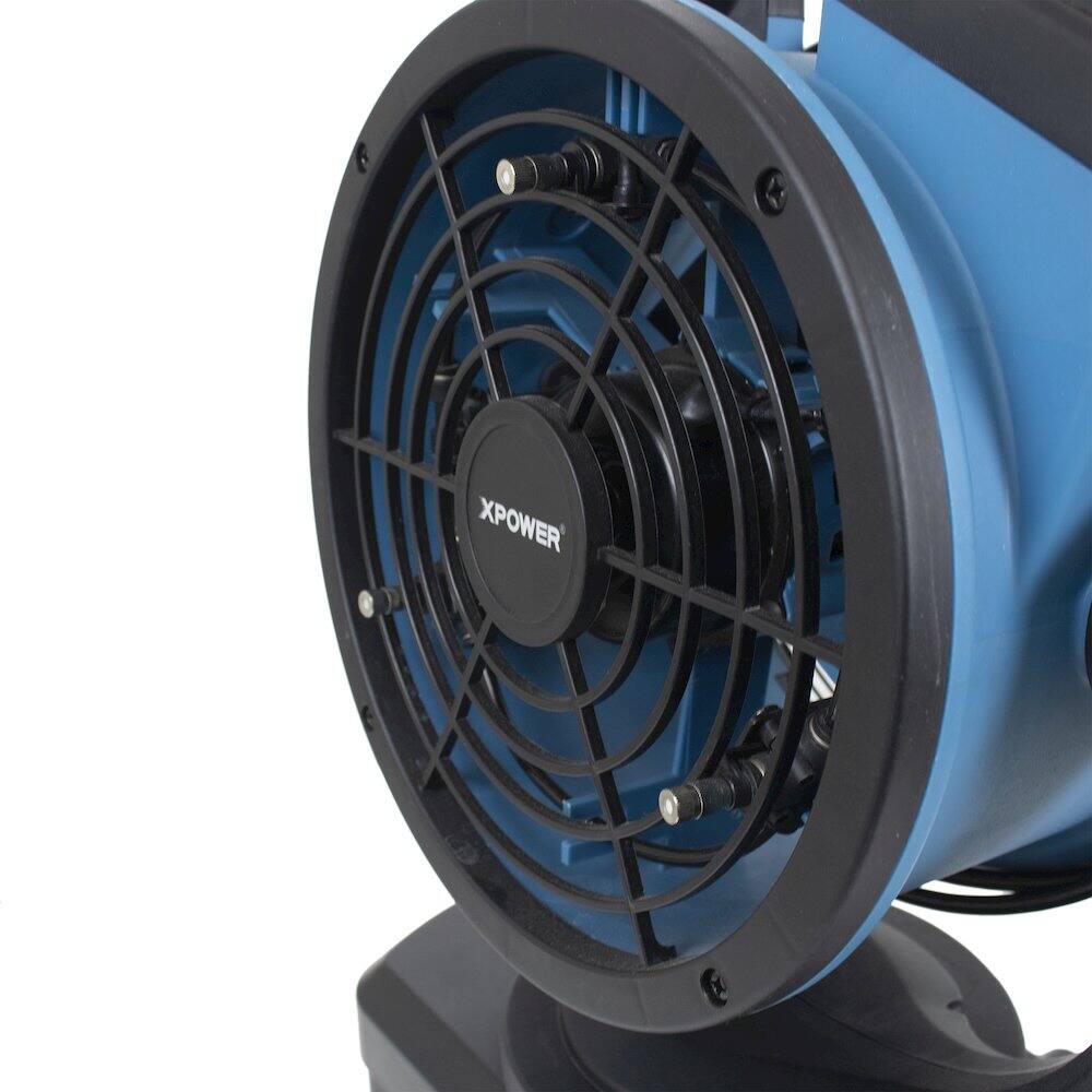 Alt View 8. XPOWER - Oscillating Portable 3 Speed Outdoor Cooling Misting Fan - Blue.