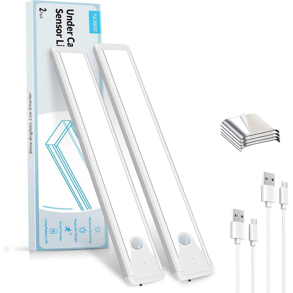 2 Pack Sensor Li Under Cabinet Light  
YULINKOO  
Shine Brighter, Live Smarter  
Long Battery Life  
Smart Sensor  
Magnetic Design  
Stepless Dimming