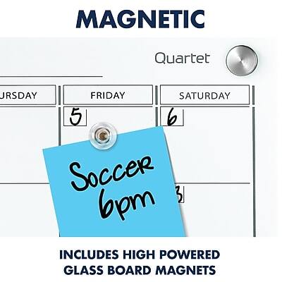 MAGNETIC Quartet

JURSDAY FRIDAY SATURDAY
5 6

Soccer 6pm

INCLUDES HIGH POWERED GLASS BOARD MAGNETS