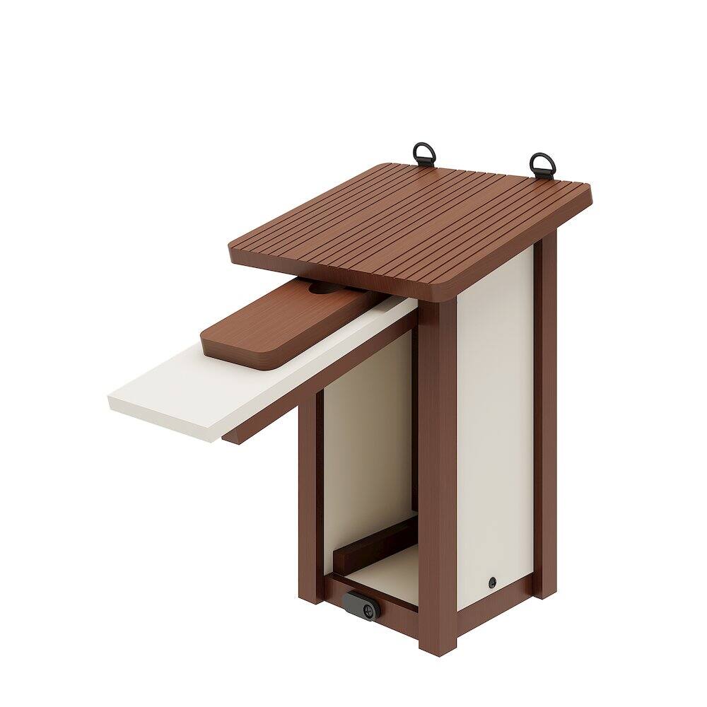 Back. New Age Pet - ECOFLEX Feathered Friends Beak Bungalow Bird House - Small - RHBBB44-09S.