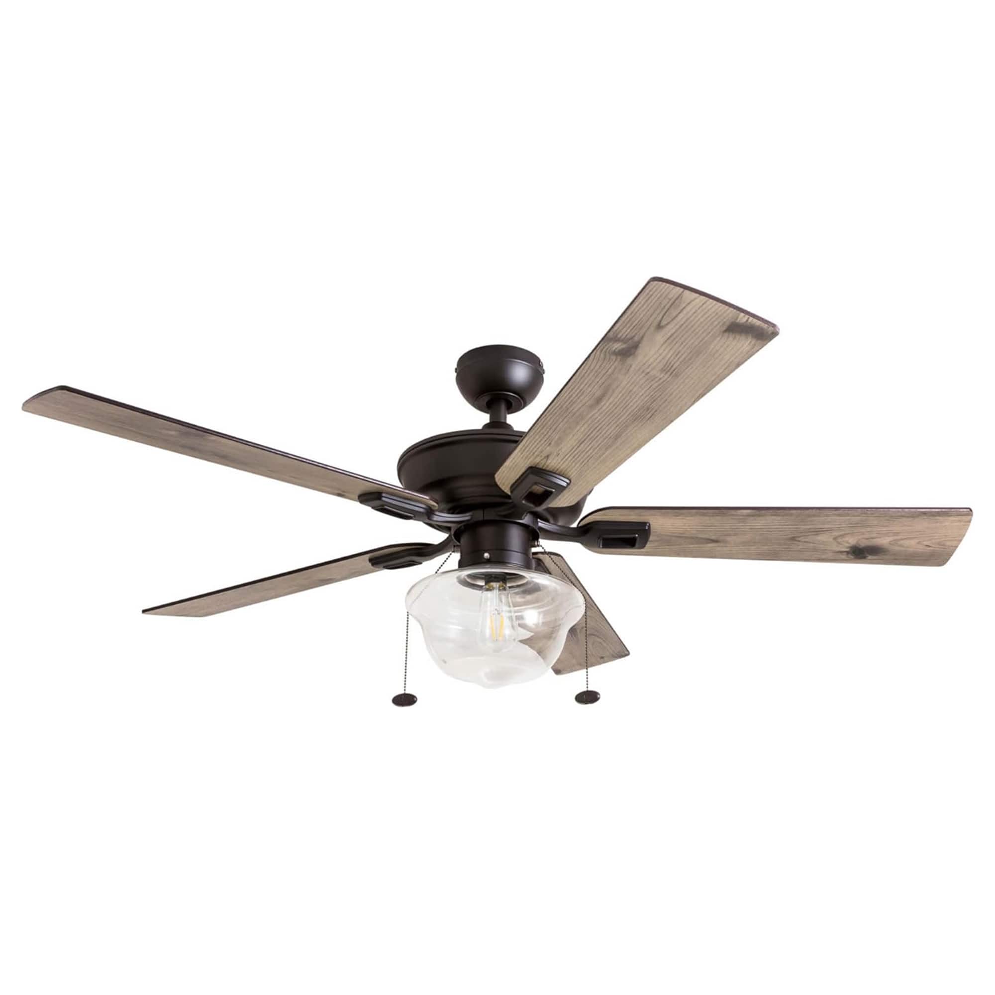 "HKC - Prominence Home Abner 52"" Farmhouse Indoor/Outdoor Ceiling Fan w/ Chain - Bronze" price history on PriceWatchPro