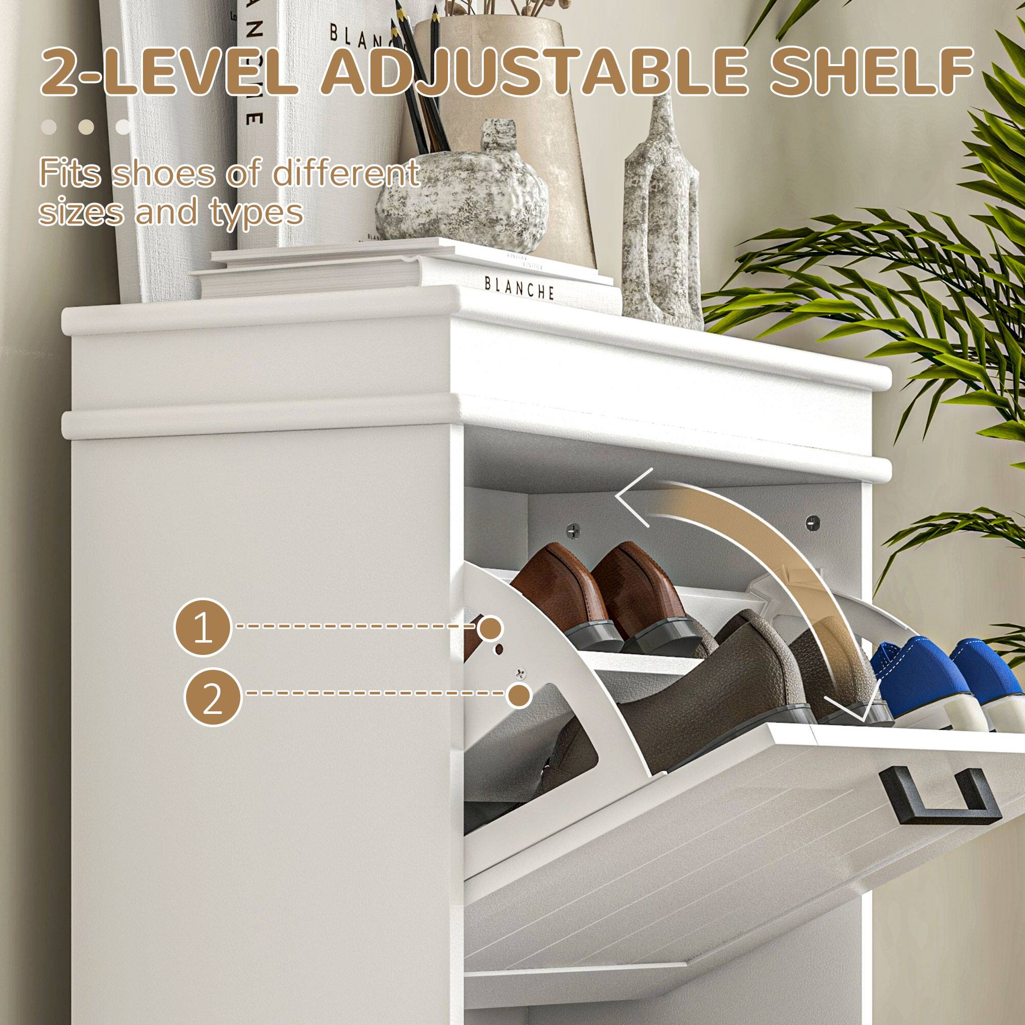 2-LEVEL ADJUSTABLE SHELF
Fits shoes of different sizes and types
BLANCHE