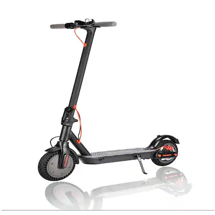 Front. Loheer - Loheer 350W Folding Electric Scooter with 8.5 Inch Tires for Adults Eco-Friendly Commuter E-Scooter - Black.