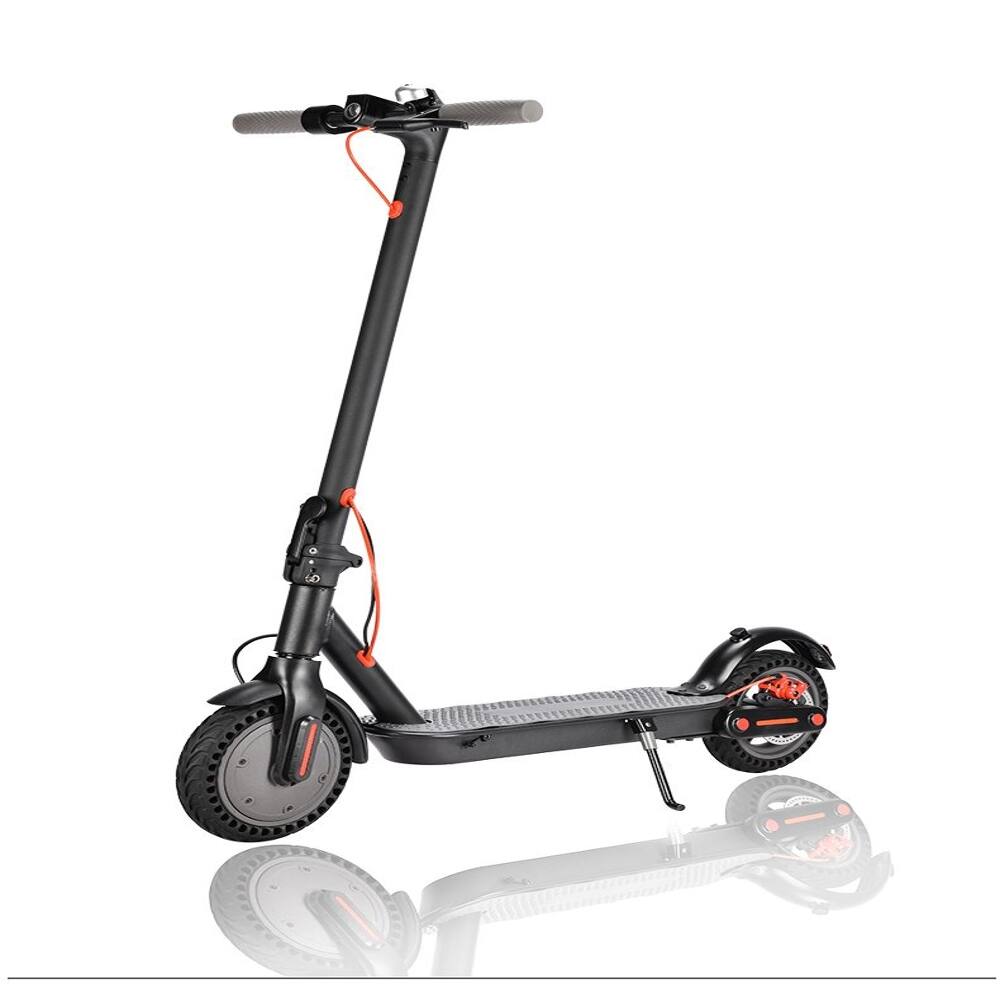 Front. Loheer - Loheer 350W Folding Electric Scooter with 8.5 Inch Tires for Adults Eco-Friendly Commuter E-Scooter - Black.