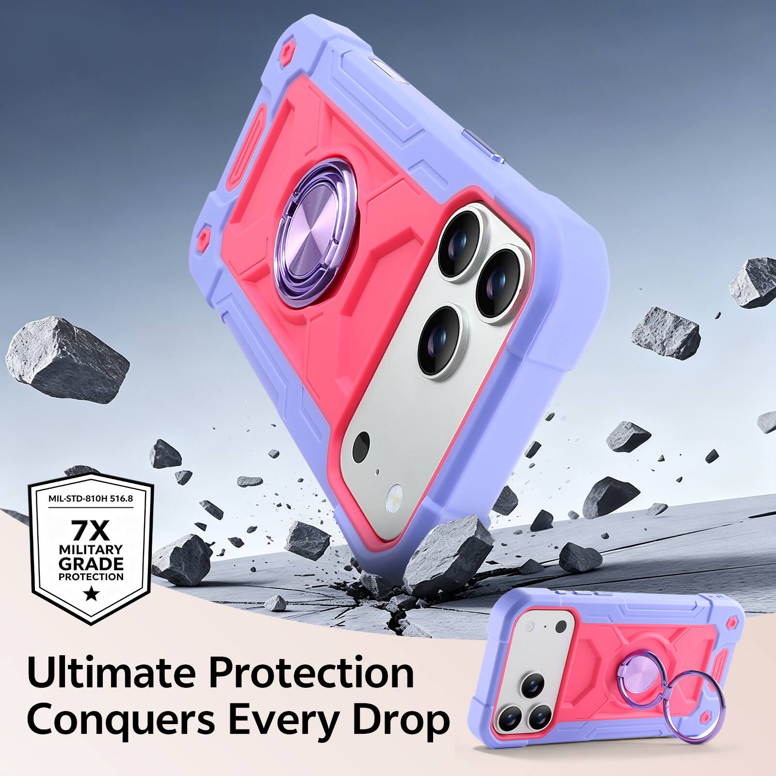MIL-STD-810H 516.8 7X MILITARY GRADE PROTECTION

Ultimate Protection Conquers Every Drop