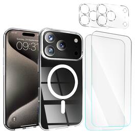 Entronix - 5-in-1 Protection Bundle for iPhone 17 Pro Max - Case, Screen & Lens Protectors - Clear