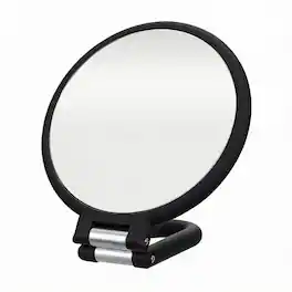 PO3TICJUNKI3 - Magnifying Handheld Mirror 1x 15x Magnification Hand Folding Adjustable Handle For Makeup Travel - Black/15X Magnification