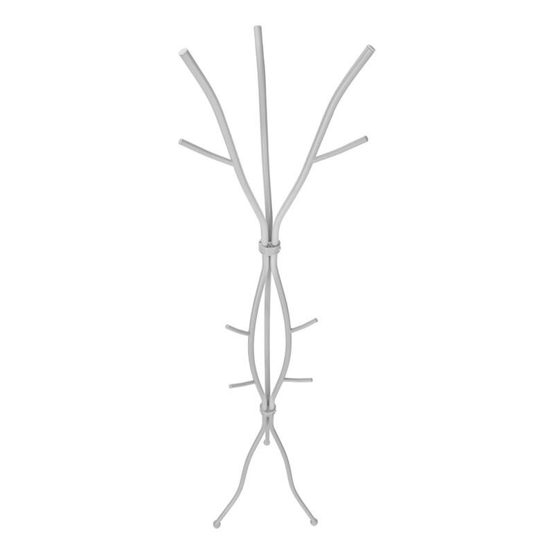 Alt View 5. ALEXOUN - Metal Branch Design Coat Rack, Hall Tree, Free Standing with 11 Hooks, Ideal for Entryway and Bedroom, 74" Height, - Silver.