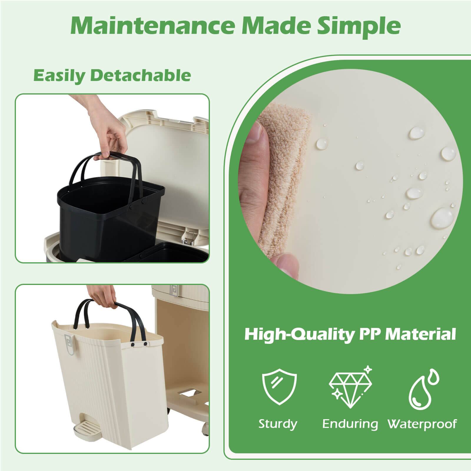 Maintenance Made Simple

Easily Detachable

High-Quality PP Material

Sturdy Enduring Waterproof