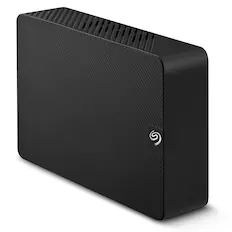 Front. Seagate - Expansion 12TB External USB 3.0 Portable Hard Drive with Rescue Data Recovery Services - Black.