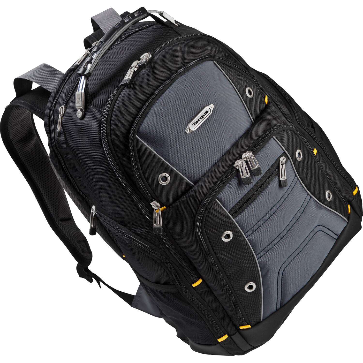 Left. Targus - 17" Drifter II Backpack - Black/Gray.