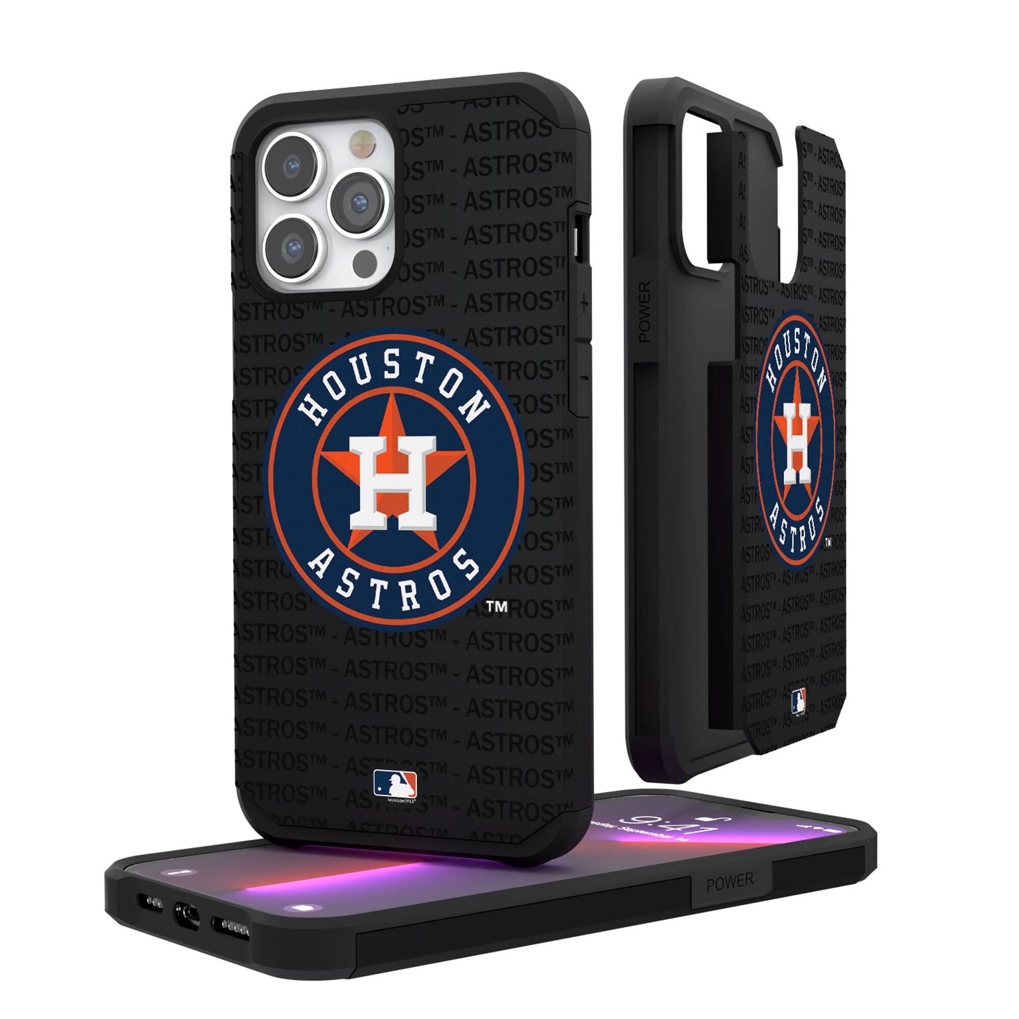 Keyscaper - MLB - Houston Astros iPhone Text Backdrop Rugged Case - 15 Plus - Multicolor price history on PriceWatchPro