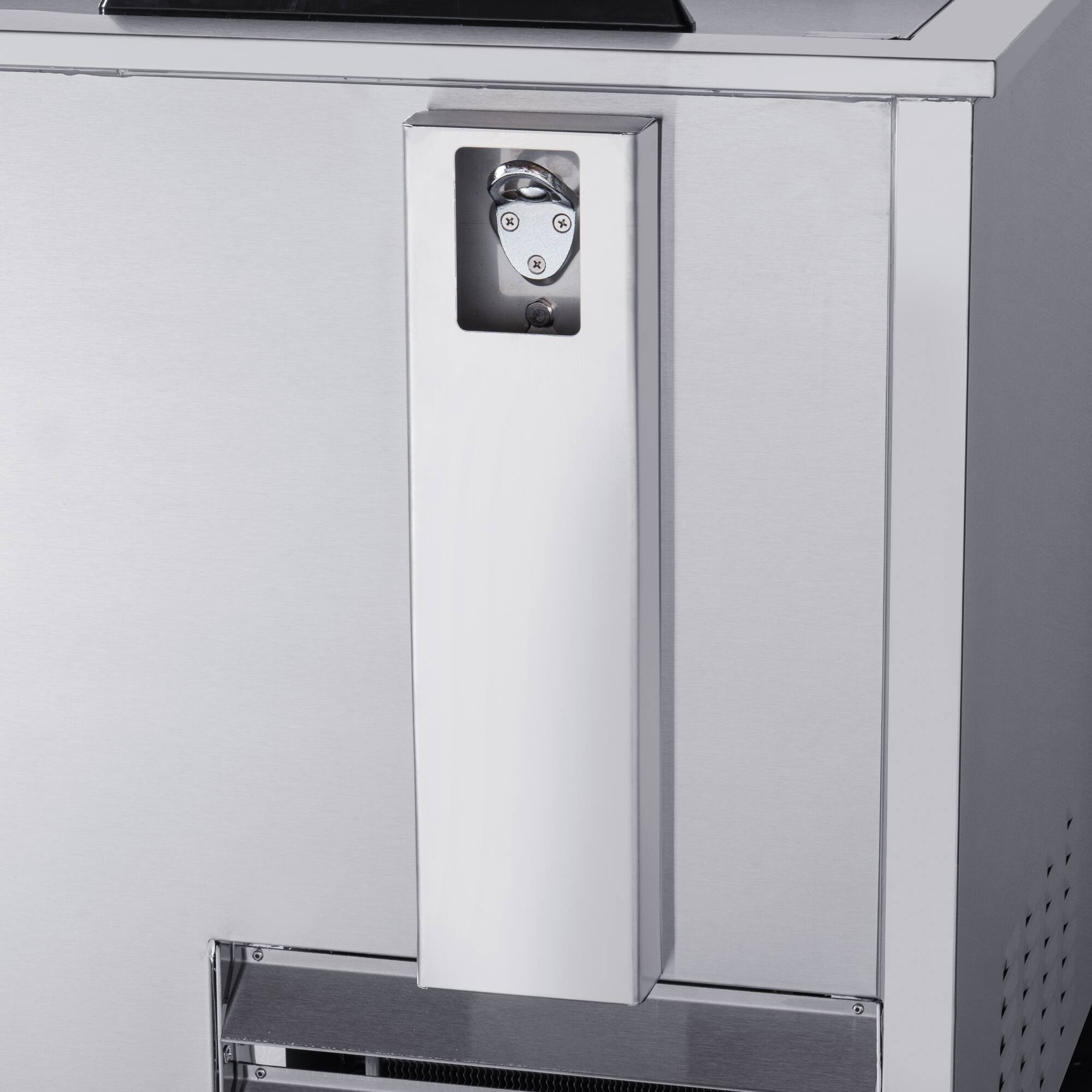 Alt View 6. Koolmore - 50 in. Commercial Bottle Cooler in Stainless-Steel with Built-In Opener, ETL Listed, 14 cu. ft. (KM-BOC50-SS) - Stainless steel.