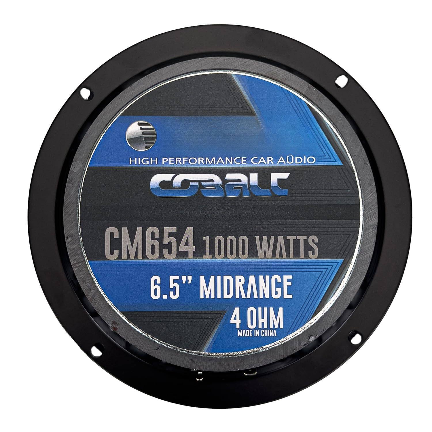 HIGH PERFORMANCE CAR AUDIO  
COBALC  
CM654 1000 WATTS  
6.5" MIDRANGE  
4 OHM  
MADE IN CHINA