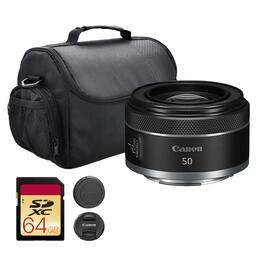 Canon - RF 50mm f/1.8 STM Lens | Compact Standard Prime with Bright f/1.8 Aperture + More - Black