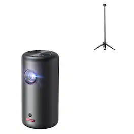 Nebula - Capsule 3 GTV Portable Mini Projector with Power Bank Tripod - Black