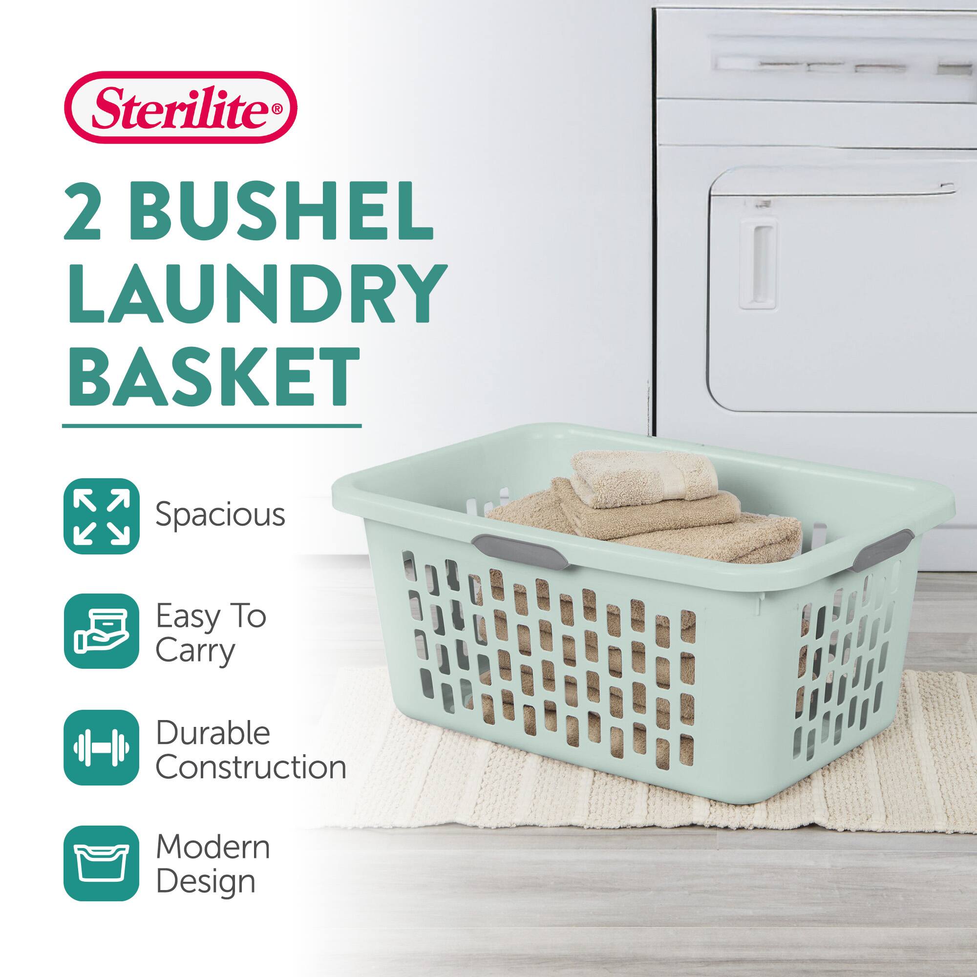 Sterilite®  
2 BUSHEL LAUNDRY BASKET  

- Spacious  
- Easy To Carry  
- Durable Construction  
- Modern Design
