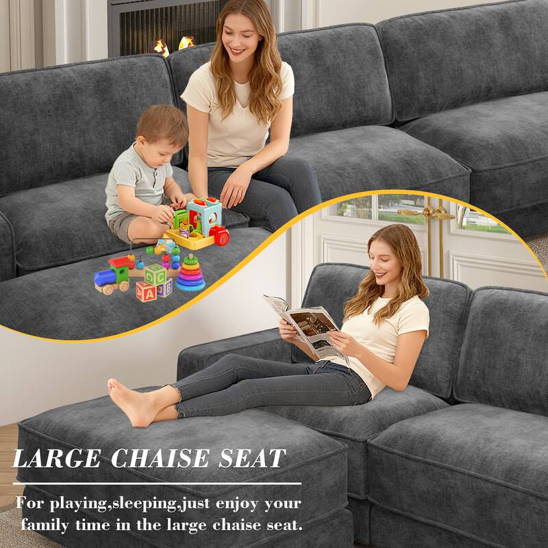 LARGE CHAISE SEAT

For playing, sleeping, just enjoy your family time in the large chaise seat.