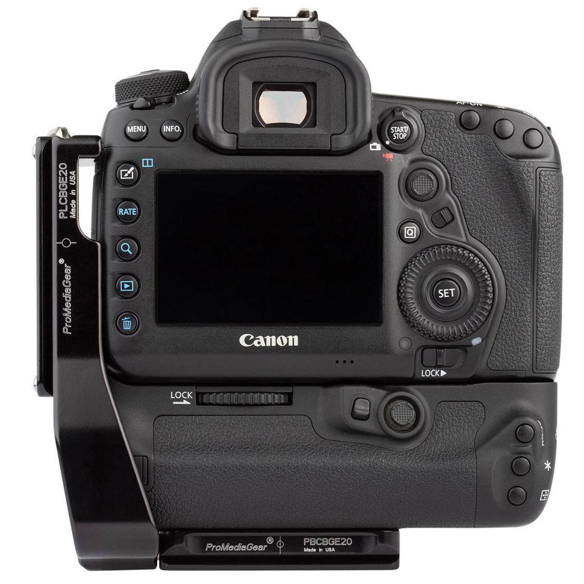 USA PLCBGE20 Made in ProMediaGear MENU D RATE Y INFO. Canon ... START STOP SET LOCK LOCK K 1 ProMediaGear PBCBGE20 Made in USA