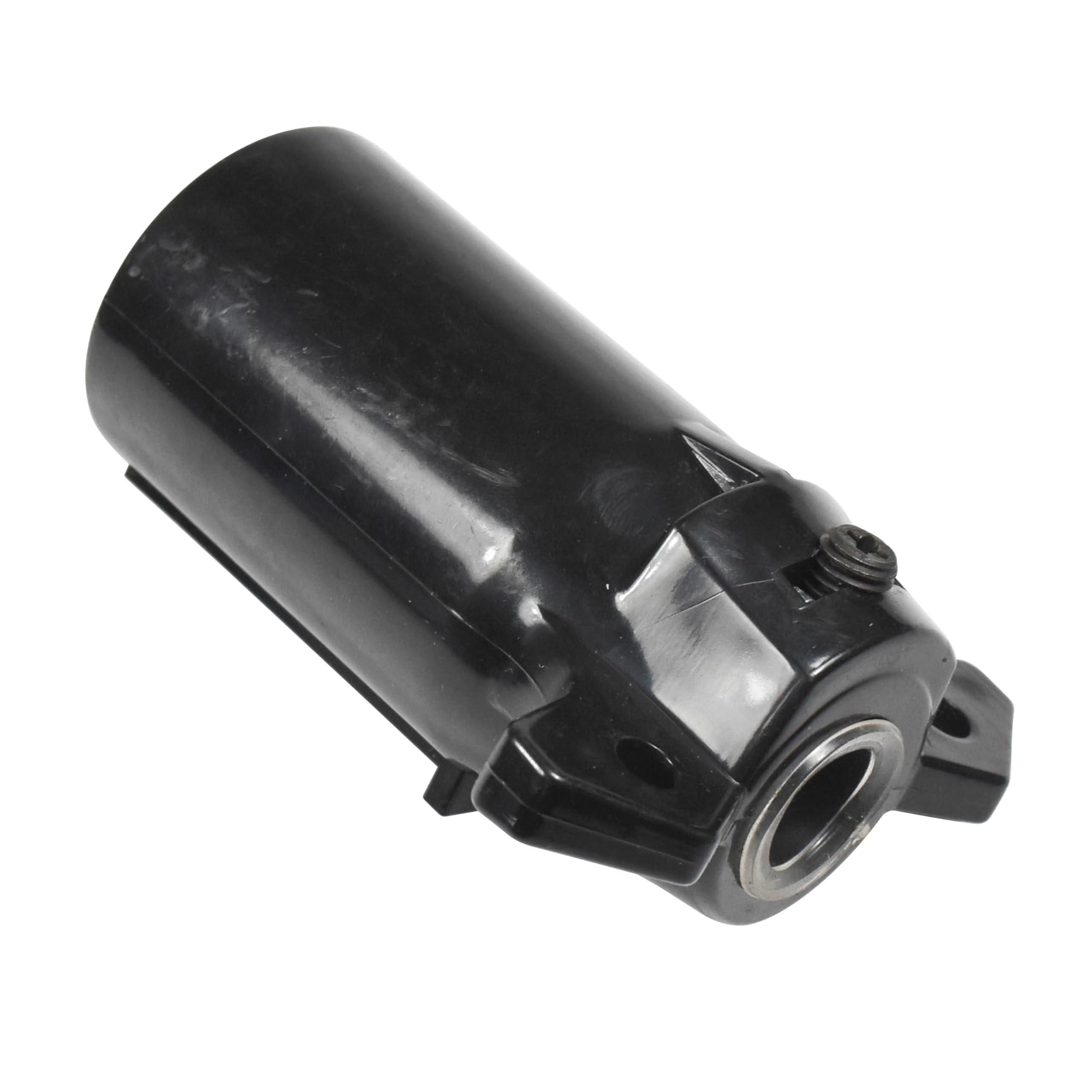 Alt View 1. HQRP - 7-Way 7-Pin RV Blade Trailer Wiring Plug - Round Connector Trailer End - Black.