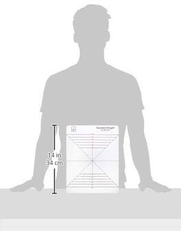 AccuQuilt - June Tailor Squared Straight on the inch Ruler - Multi