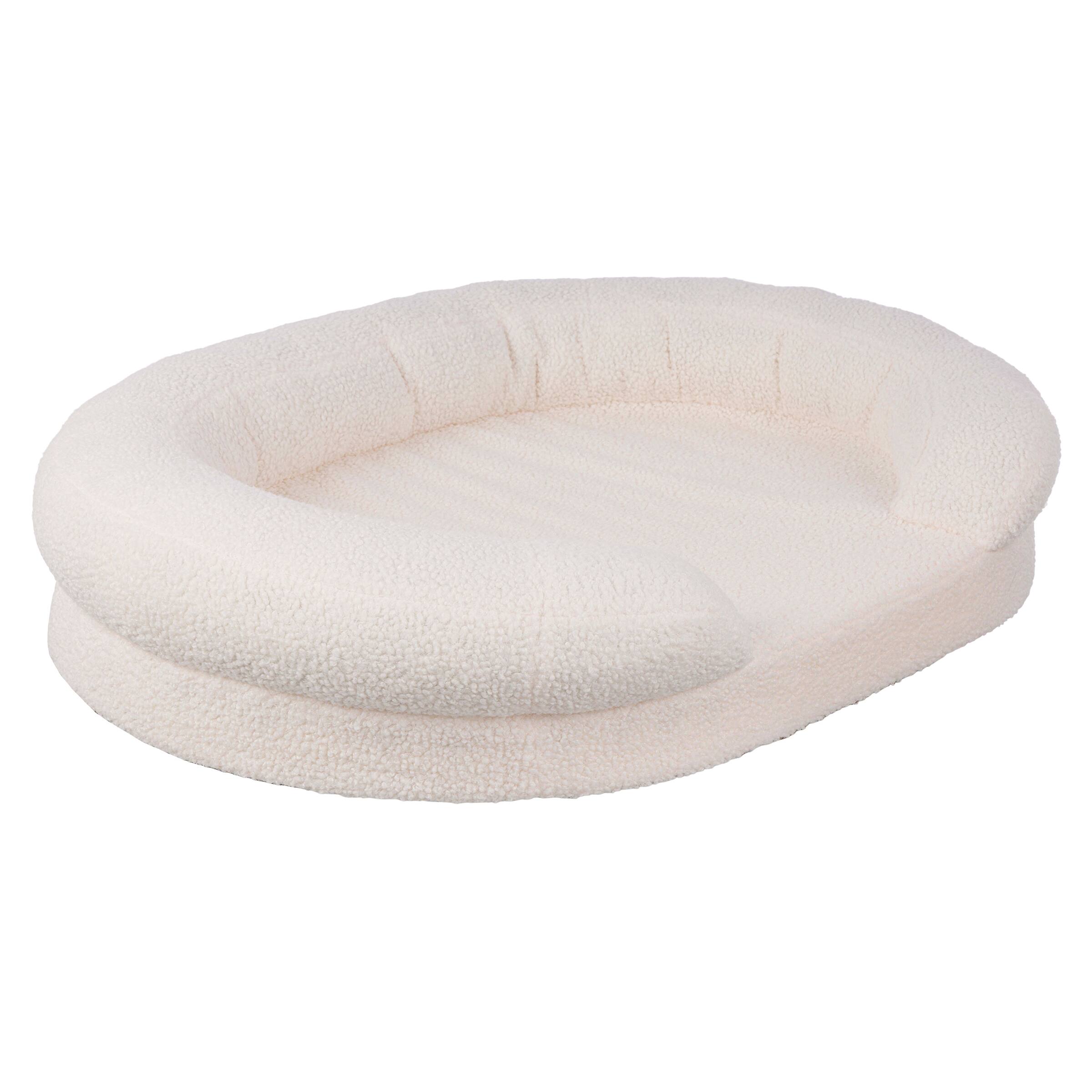 Front. PetMaker - PETMAKER Orthopedic Dog Bed for Large Dogs, Cream, 45” x 32” x 7.9” - Cream.