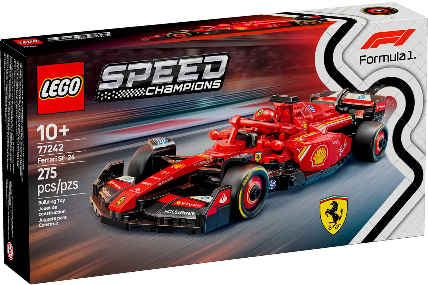 SPEED LEGO THLE LEGO SPEED CHAMPIONS + 10+ mp 77242 PE Ferrari SF-24 MILLE RICHARD 275 AS -ai Santander RRECE ower BWRT hp pcs/pzs HCLSahbuare Jonier Building Toy [ de V-Power Jouet construction HCLSoftware Juguete para Construir Bar Formula 1.