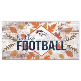 Fan Creations - 6'' x 12'' Hello Football Wall Art - White